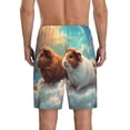 thumbnail image 2 of Balery Cloud Guinea Pig Men's Cotton Knit Pajama Shorts Waistband & Pockets,Short Pajama Pants-4X-Large, 2 of 8