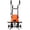 Black + Orange + Plastic + Steel, variant on 15 Amp Electric Wood Chipper Shredder with Wheels, 60L Collection Bag, Double Sided Blade System, Auto Shut-Off for Garden Waste, Green