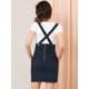 thumbnail image 5 of Día de San Patricio Falda De Tirantes Rectos De Cintura Alta De Traje De Navidad Para Mujer Azul marino XL, 5 of 6