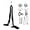 Black, variant on Aerial Silks Equipment, Stretch Aerial Silk Starter Kit For Aerial Acrobatic Dance, Aerial Yoga Hammock