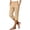 ZQR1-Khaki, variant on Eiyaclvo Work Capri Pants for Women High Waisted Stretch Straight Leg Cropped Pant Pull on Athletic Golf Cpris with Pockets