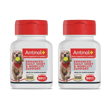 Antinol Plus, Mobility, Hip, and Joint Supplement for Dogs, Green-Lipped Mussels and Krill Oil - Dog Joint Supplement, 120 Soft Gels