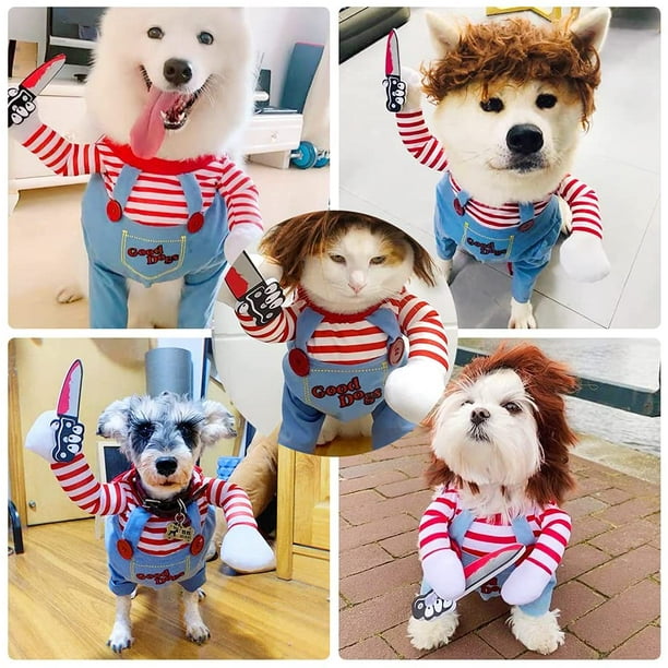 Ffiy Dog Halloween Costumes, Dog Doll Play Cosplay, Novelty Dog Clothes, Dog Costume For Halloween Dress-Up Party, For Puppy Medium Large Dogs Cosplay