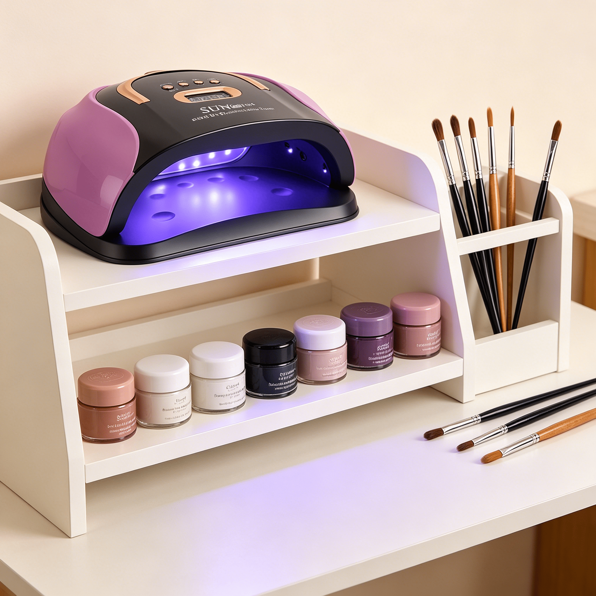 HIBIBUD 2026 New Uv Led Nail Lamp, 256W Led Nail Dryer for Gel Polish with Automatic Sensor/4 Timer Setting, for Fingernail and Toenail Nail