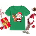 thumbnail image 3 of Camiseta navideña de Papá Noel para niños, ropa de moda para niños, fiesta navideña, camiseta para niños y niñas, camisetas para niños pequeños, conjuntos, 3 of 5