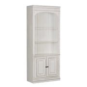 Magnolia Manor White Bunching Bookcase