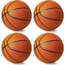 SereneLife 4 Pcs. Rubber Basketball Ball Indoor and Outdoor Basketball Games ACCSLBSKBG10