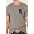 thumbnail image 3 of Howitzer Men's American Patriot Flag And Skull Graphic T-Shirt Charcoal Medium  US, 3 of 4