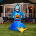 thumbnail image 2 of Gemmy Projection Airblown Inflatable Kaleidoscope Aladdin Genie Scene Disney (Blue), 8 ft Tall, Multicolored, 2 of 5
