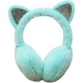 thumbnail image 1 of Cache-Oreilles en Peluche pour Chats, Cache-Oreilles d'Hiver, Cache-Oreilles, Cache-Oreilles Bandeau pour Extérieur Vert, 1 of 5