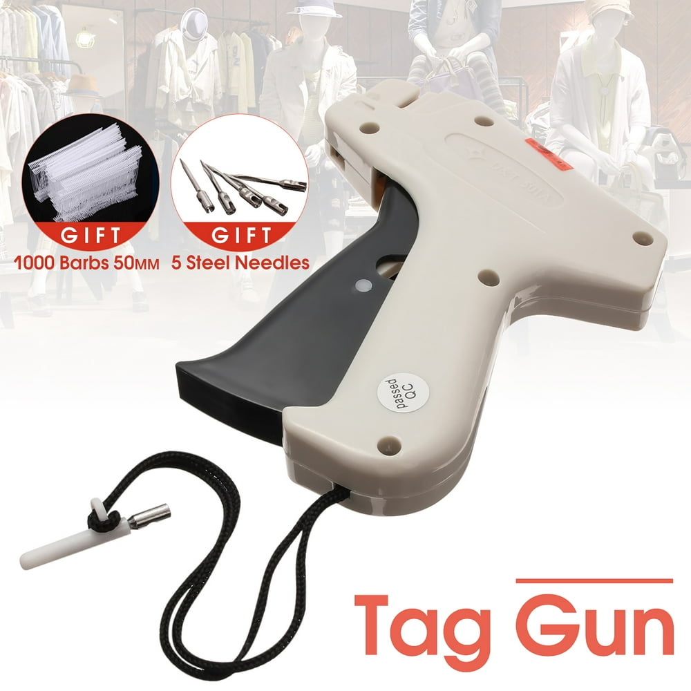Clothes Garment Price Label Tag Gun Tagging Machine + 1000 Barbs + 5