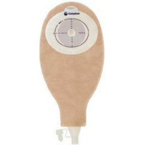 SenSura Ostomy Pouch, One-Piece System, 12.5 Inch Length, 3/8 to 3 Inch Stoma, Drainable, Flat, Trim to Fit, Opaque, 30 Count