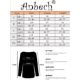 thumbnail image 5 of XCHQRTI Solid Color Shirt for Women Splicing Long Sleeve Tshirt Casual Loose Crew Neck Tee Tops, 5 of 6