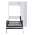 thumbnail image 6 of Harper & Bright Designs Twin Size Murphy Bed with Sofa, Wall Bed with Cushion, Murphy Bed with Shelves for Bedroom Guestroom Small Room, White, 6 of 15