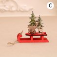 thumbnail image 3 of Adornos de madera para muñeco de nieve y Papá Noel para Navidad, colgante para árbol de Navidad, suministros para fiestas, envío directo, decoración para el hogar, 3 of 5