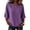 Purple, variant on Linen Shirts for Women Boat Neck 3/4 Sleeve Cute Tops Casual Loose Fit 2026 Fashion Summer Oversized Tees Dressy Blouses Dark Green S