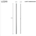 thumbnail image 2 of Outdoor Modern Metallic Wall Light LED Wall Sconce Fixture Rectangular - 3000K - IP65 Anti Rust (Silver, 60 Inches), 2 of 9