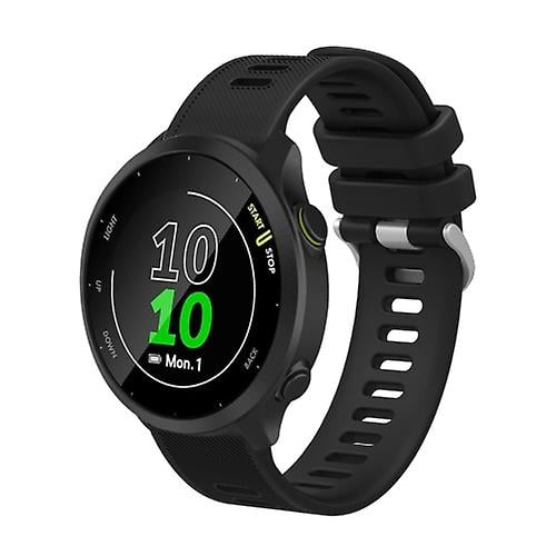 For Garmin Vivomove Luxe 20mm Silicone Twill Watch Band
