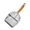 thumbnail image 2 of CarpNettore Stainless Steel Cat Litter Scoop with Wooden Handle Pet Cleaning Tool Cat Shovel Strip Type, 2 of 9