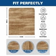 thumbnail image 6 of Retro Brown Wood Grain Dining Chair Back Cover Only, Rustic Board Texture Country Style Set of 8 Chair Back Covers, Removable Washable for Dining Room, Banquet & Holiday Decoration, 6 of 9