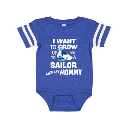 

Inktastic I Want To Grow up To Be a Sailor Like My Mommy Gift Baby Boy or Baby Girl Bodysuit