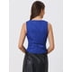thumbnail image 3 of Chaleco vintage Allegra K para mujer con botones Steampunk Jacquard sin mangas Azul Real XL, 3 of 6