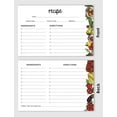 thumbnail image 3 of Inkdotpot 4x6 Inch Recipe Cards (Set of 50) , Thick Double Sided Premium Card Stock- Modern Style White Recipe Notecards for Weddings- Bridal- Baby Shower - veggies Theme, 3 of 6