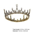 thumbnail image 2 of MasteelfCA 1 Pce Couronne de Fête Baroque Coiffe Rétro Accessoire de Robe de Mariée Couronne de Mariée, 2 of 7