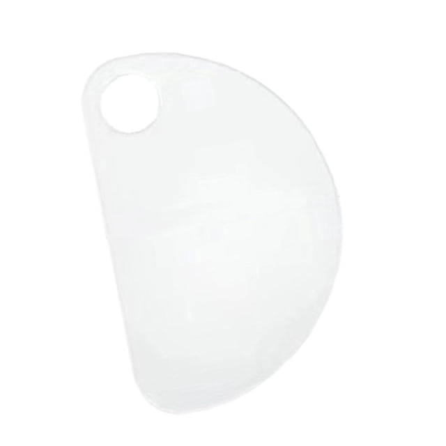 Paleta de maquillaje Bandeja para mezclar maquillaje Sombras de ojos portátil Compacta Artistas Salón de belleza Pigmento Paleta de manicura versátil Semicírculo 10cmx16cm