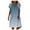 Sky Blue dresses for women 2023, variant on Wycnly Dresses for Women Plus Size Casual Loose Swing Tunic Tshirt Midi Sundress V-Neck Short Sleeve Gradient Print Summer Knee-Length Formal Dress Hot Pink l