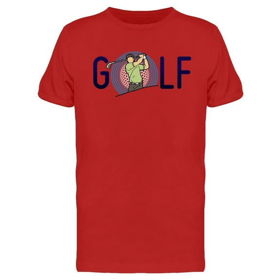 Golf Graphic T-Shirt Men -Image by Shutterstock, Male Large