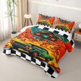 thumbnail image 3 of Erosebridal Vintage Green Car Quilt King for Boys,Traffic Lights King Coverlet Set Teens, 3 of 7