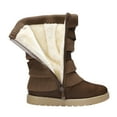 thumbnail image 4 of Burudani Girl's Kid's Cute Zipper Flat Heel Mid Calf Boot Shoes KLOVE BROWN Size 10, 4 of 5