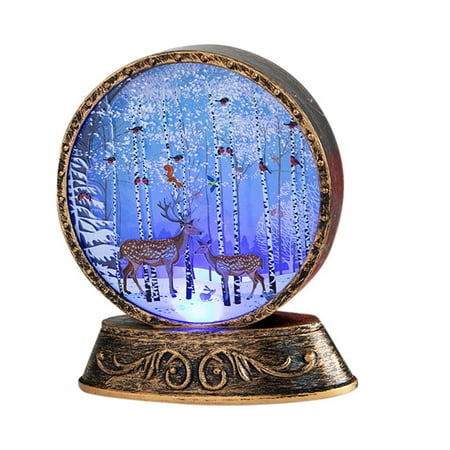 

Christmas Old Man Snowman Night Light Scene Layouts Props Night Decoration