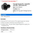 thumbnail image 2 of Fog Light Housing Clip - Compatible with 2006 - 2008 Honda Pilot 2007, 2 of 2
