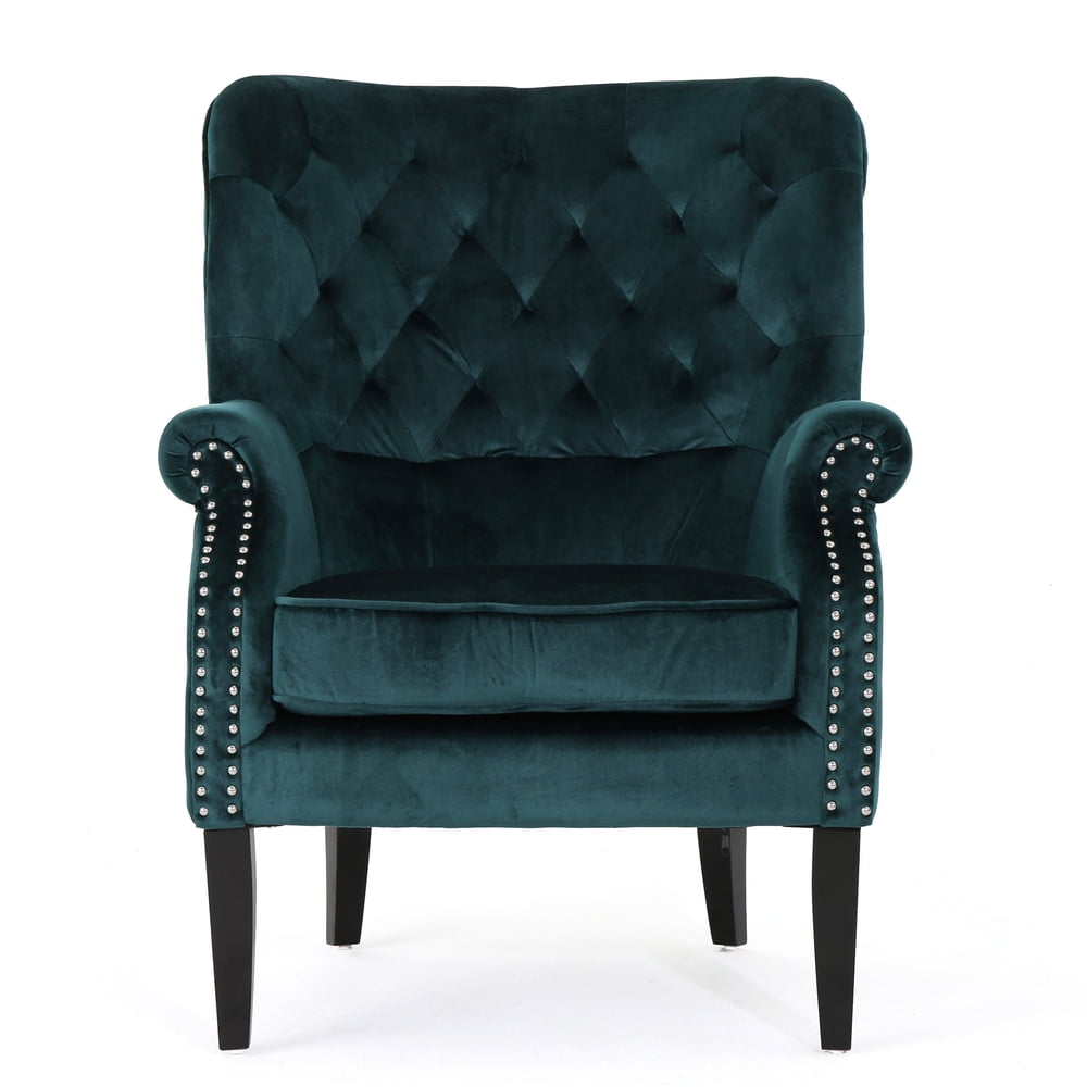 Tommen New Velvet Club Chair, Teal