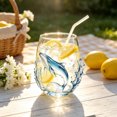 thumbnail image 3 of Artisanal Ocean Animal Glassware, Ocean Glass Glassï¼Artistic Handcrafted Handleless Marine Animal Glass Cup,Beachfront Home Decor Gifts for Ocean Lovers, 3 of 3