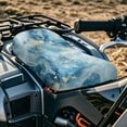 thumbnail image 3 of Uorisanigo ATV Seat Cushion Cover Non-Slip Blue Marble Print Dirt Bike Seats Cushion Breathable Motorcycle Seat Cover Waterproof Protection Car Accessories for Most ATVs, 3 of 7