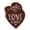 Brown, variant on Inkdotpot Silver Foil Paper Hang Tag Love Is Sweet Wedding Favor Tag 50 Pieces