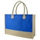 thumbnail image 2 of Paquete 35 piezas Bolsa de yute con interior plastificado azul 46 x 32 x 17, 2 of 4