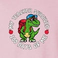 thumbnail image 3 of Wild Bobby My Teacher Survived 100 Days of Me Funny Dinosaur Cool Dino, 100 Days of School 2024 2025 Design for Kids Youth Boys Girls School Toddler Long Sleeve Shirt, 3 of 6
