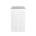 thumbnail image 6 of Wood Extendable Dining Table, Modern Extending Console Table Sofa Table with 20" to 118.5" Rectangle Tabletop, Extra Long Sideboard with Strong Legs for Kitchen Console Office, White, 6 of 9