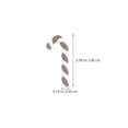 thumbnail image 2 of 20Pcs DIY Phone Case Accessory Christmas Mini Cane Shaped Decor (Red Coffee), 2 of 7