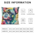 thumbnail image 5 of YINGXI Throw Pillow Cover Head Dog Pillowcase for Sofa 18x18in, 5 of 5
