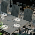 thumbnail image 4 of Wildridge Heritage 9-Piece 44"x94" Dining Set, Dark Gray - Outdoor Weather Resistant Recycled Plastic Furniture for Patio, 4 of 8