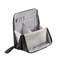 thumbnail image 1 of Methold Bolsa de maquillaje de gran capacidad con compartimentos Todo organizado fácilmente Bolsa de maquillaje grande Carpetas de archivos negro, 1 of 6