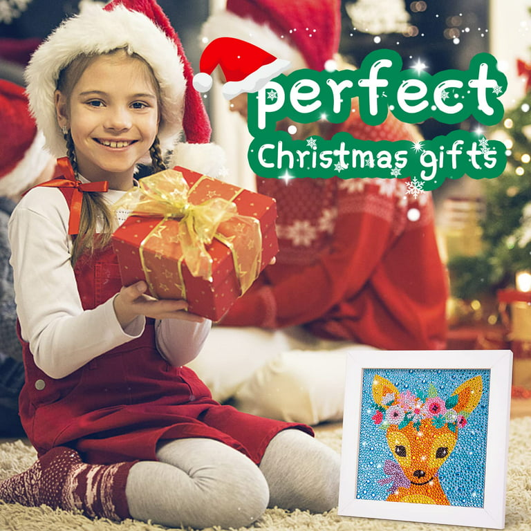Art Kits Craft Gifts for Girls: Great Stickiness Toys DIY Diamond Crafts  for Kids Ages 4-8 - Painting Window Craft Kit - Best Christmas Birthday  Gift