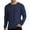 Dark Blue, variant on Mens Polos Shirts Long Sleeve Thermal Texture Base Layer Comfort Wear Mens Holiday Clothes,Blue,2XL