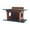 Turf Green/Cedar, variant on Amish-Made Squirrel House Feeder, Eco-Friendly Poly Lumber Post-Mount Decorative Feeder Gray/Light Gray