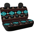 thumbnail image 4 of ZEN Navajo Aztec Rear Bench Seat Cover for Cars Truck SUV Western Tribal Car Seat Covers for Women Men Geometric Stripe Back Seat Backrest Saddle Blanket Protector Set of 2, 4 of 13
